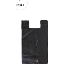 Hace Bazaar Siyah Hışır Atlet Poşet Mini Boy 22X31 cm 1 Paket Takriben 500 Adet