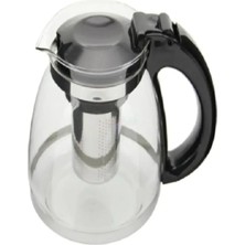 Hace Bazaar Çelik Süzgeçli Cam Çaycı Servis Demlik 1500 Ml. -7488