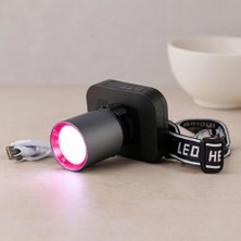 Hace Bazaar 50W Şarjlı Kafa Lambası (Usb Type-C, Dijital, Kademe Ayarlı)
