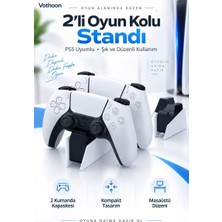 Hace Bazaar Dualsense Şarj Istasyonu Ps5 Modeli Için Hızlı Şarj Özelliği Ile Kullanım Kolaylığı Adaptör Dahil