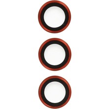 Hace Bazaar Marsilyan™- Samsung Galaxy S23 Ultra Metal Kamera Lens - Kırmızı