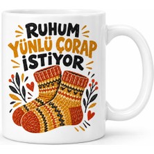 Nida Kışlık Ruh Tasarımlı Porselen Kupa - Model 889 Nıda