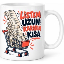 Ecotrend Kasım Listesi Tasarımlı Porselen Kupa - Model 888 ECO123