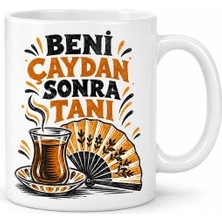 Defne Store Çaydan Önce Tasarımlı Porselen Kupa - Model 868 Dfnbez