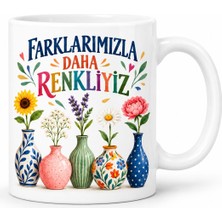 Burada Bulabilirsin Buradabulabilirsin Birlikte Renkliyiz Tasarımlı Porselen Kupa - Model 886 Bbz