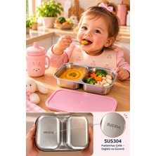 Gugga Mimo 650ML SUS304 Paslanmaz Çelik Saklama & Öğün Kabı Bölmeli