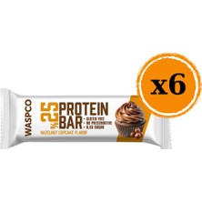 Waspco Bitter Çikolata Kaplı Cupcake Aromalı Protein Bar X6