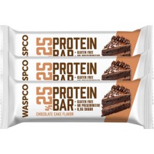 Waspco Bitter Çikolata Kaplı Kek Aromalı Protein Bar X3