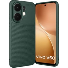 MiraLive Vivo V60 5g Auto Focus Karbon Kapak - Koyu Yeşil