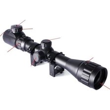 MiraLive 3-9X32AOEG Çift Işık Kırmızı Yeşil Kaynaklı  Dürbünü