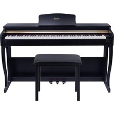 Jwin Sapphire SDP-215 Çekiç Aksiyonlu 88 Tuşlu Dijital Piyano + Tabure - Siyah