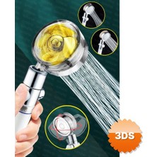 3D Sepetim Duş Başlığı Turbo Pervaneli Serinletici Tasarım