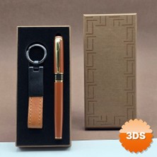 3D Sepetim Kutulu Kalem Anahtarlık Set