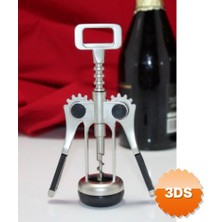 3D Sepetim Paslanmaz Çelik Tirbuşon Açacak 18x4 cm