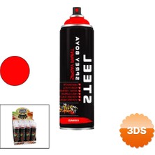 3D Sepetim Kırmızı Sprey Boya 200 ml Akrilik Esaslı