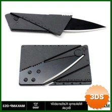 3D Sepetim Katlanabilir Kart Şeklinde Bıçak, 85.6x54 mm Cüzdan Boyutu