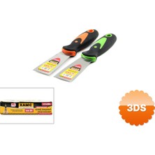 3D Sepetim Profesyonel Metal Spatula 40 mm Fiber Saplı