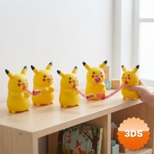 3D Sepetim Düdüklü Pikaçu Tasarımlı 12'li Paket Sesli Oyuncak