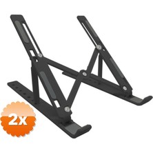3D Sepetim 2 Adet Ayarlanabilir Laptop Standı 7 Kademe