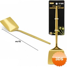 3D Sepetim Metal Servis Spatulası Gold Renk 27 cm