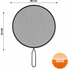 3D Sepetim Tel Yağ Sıçratmaz Tava Kapağı Metal Saplı