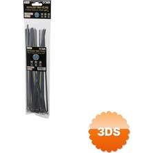 3D Sepetim 25li Cırt Kelepçe Paslanmaz Çelik Kablo Bağı 4.6x250 mm