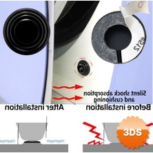 3D Sepetim 3 Adet Araba Kapısı Darbe Emici Pad Seti Yapışkanlı