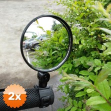 3D Sepetim 2 Adet Geniş Açılı Scooter Bisiklet Dikiz Aynası