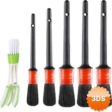 3D Sepetim Araba temizlik detay fırçası 5+1 set