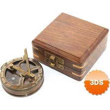 3D Sepetim Ahşap Kutulu Pusula Model 7