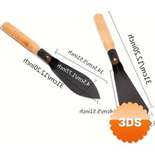 3D Sepetim Ahşap Saplı Bahçe El Aletleri Seti 2 Adet Çapa ve Kürek