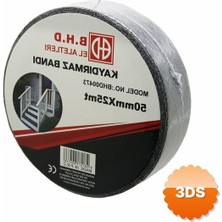 3D Sepetim Kaydırmaz Siyah Bant 50 mm x 25 mt