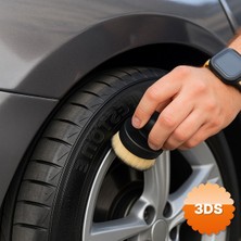 3D Sepetim Siyah Plastik Lastik Parlatma Fırçası Ultra Yumuşak Kıllı