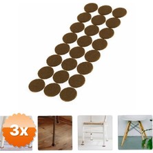 3D Sepetim 3 Paket Yuvarlak Mobilya Koruyucu Keçe 24'lü Paket