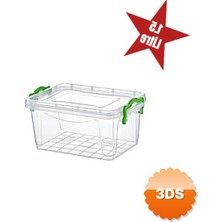 3D Sepetim Şeffaf Saklama Kutusu 1.5 Litre