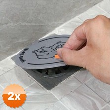 3D Sepetim 2 Adet Koku Önleyici Silikon Gider Kapağı