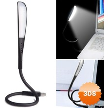 3D Sepetim Kompakt USB Siyah 14 Ledli 3 Kademeli Dokunmatik Okuma Lambası