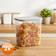 3D Sepetim 2 Adet 2 lt Dikdörtgen Saklama Kabı