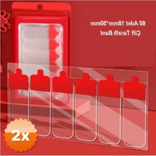 3D Sepetim 2 Paket 60 Parça Kolay Açılır Güçlü Çift Taraflı Bant 18mmx50mm