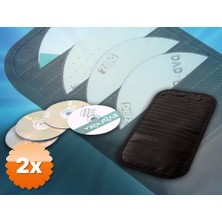 3D Sepetim 2 Adet Oto Güneşlik Uyumlu Cd Organizeri