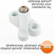 3D Sepetim Pvc Kapı Pencere Emniyet Kilidi - Düğmeli Pimapen Kilidi - Çelik