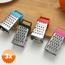 3D Sepetim 3 Adet 3 Fonksiyonlu Mıknatıslı Mini Sarımsak Peynir Rendesi 8 Cm