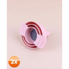 3D Sepetim 2 Adet Süzgeçli 3 Lü Huni Seti