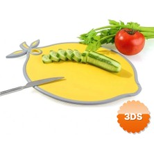 3D Sepetim Limon Figürlü Kaydırmaz Kesme - Doğrama Panosu