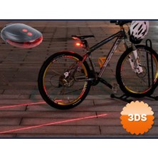 3D Sepetim Lazer Güvenlik Şeritli Bisiklet Stop Lambası