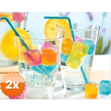3D Sepetim 2 Paket Serinletici Ve Rengarenk Buz Küpleri 10 Adet