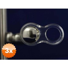 3D Sepetim 3 Adet Silikon Kapı & Pencere Vurma Önleyici Stoper Kapı Tamponu 4 Adet