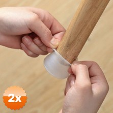 3D Sepetim 2 Adet 8 Adet Masa Sandalye Mobilya Ayağı Koruyucu Silikon Kılıf - gürültü Emici Parke Koruyucu Silikon