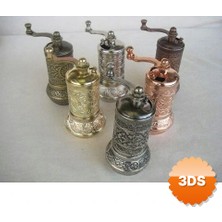 3D Sepetim Osmanlı Motifli Kahve Ve Baharat Değirmeni Sarı