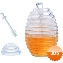 3D Sepetim Bal Kavanozu Helezon Bal Kaşığı